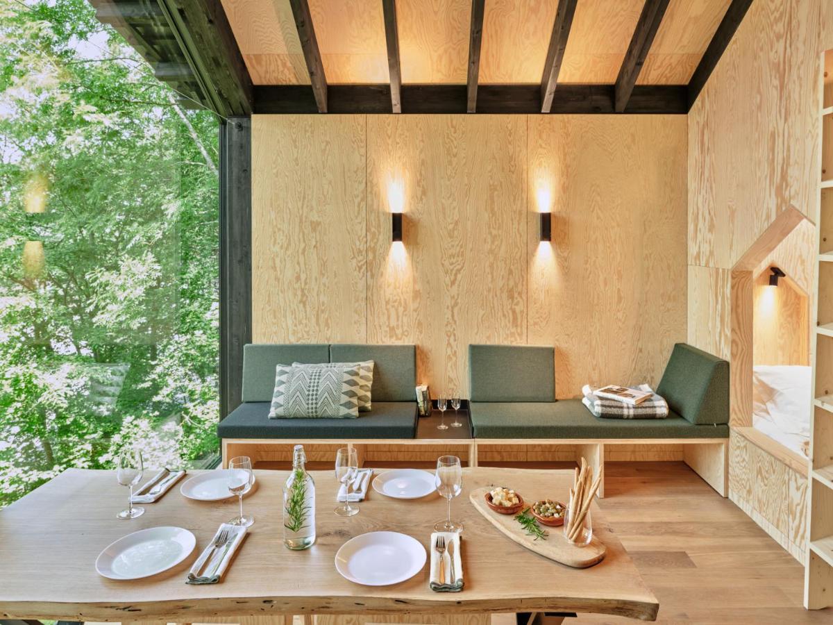Hutstuf The Beaver & Private Outdoor Spa 라로셰안알데네 외부 사진